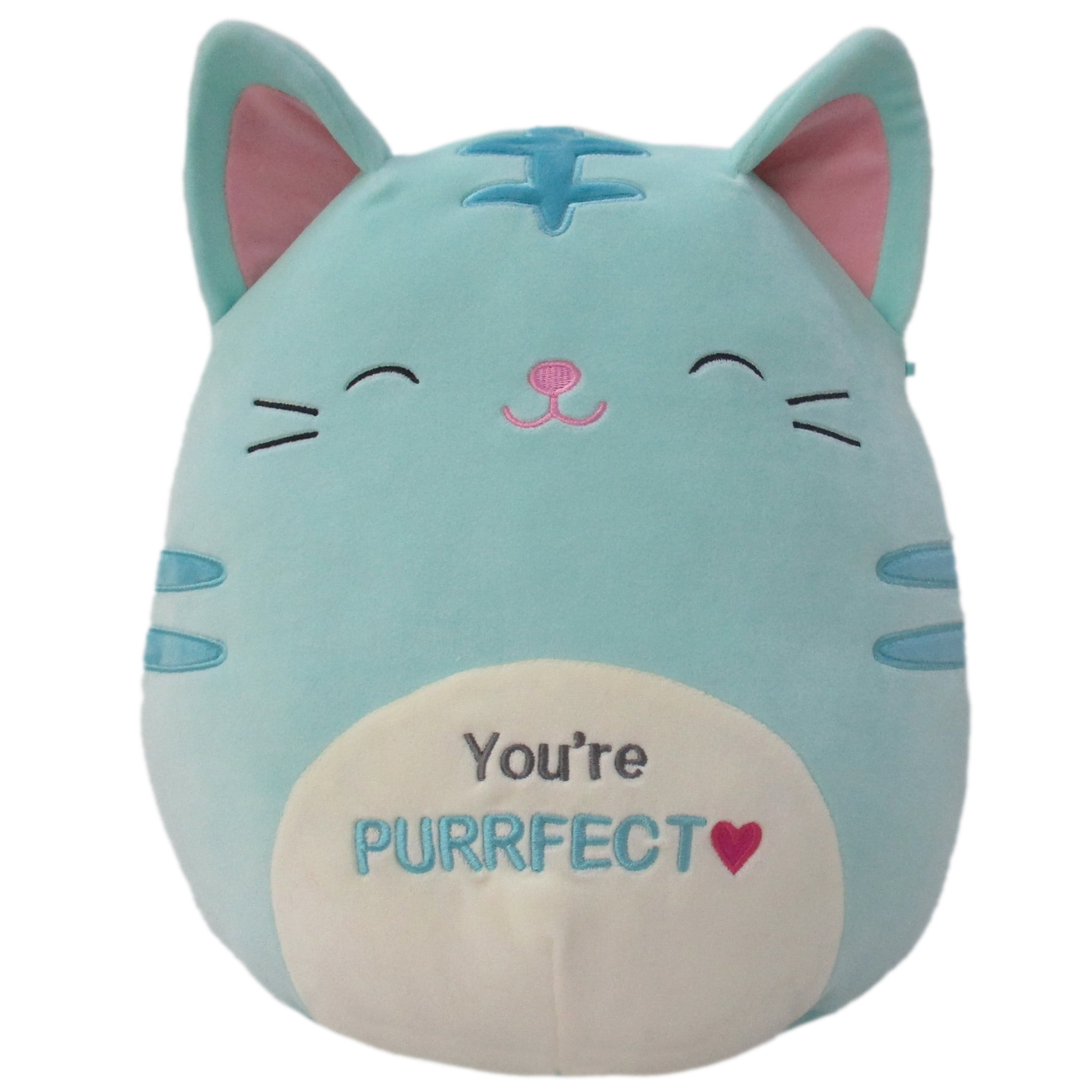 Squishmallows Official Kellytoy Plush 12 Inch Squishy Stuffed Toy Animal (Jules the Cat Valentines 2022)