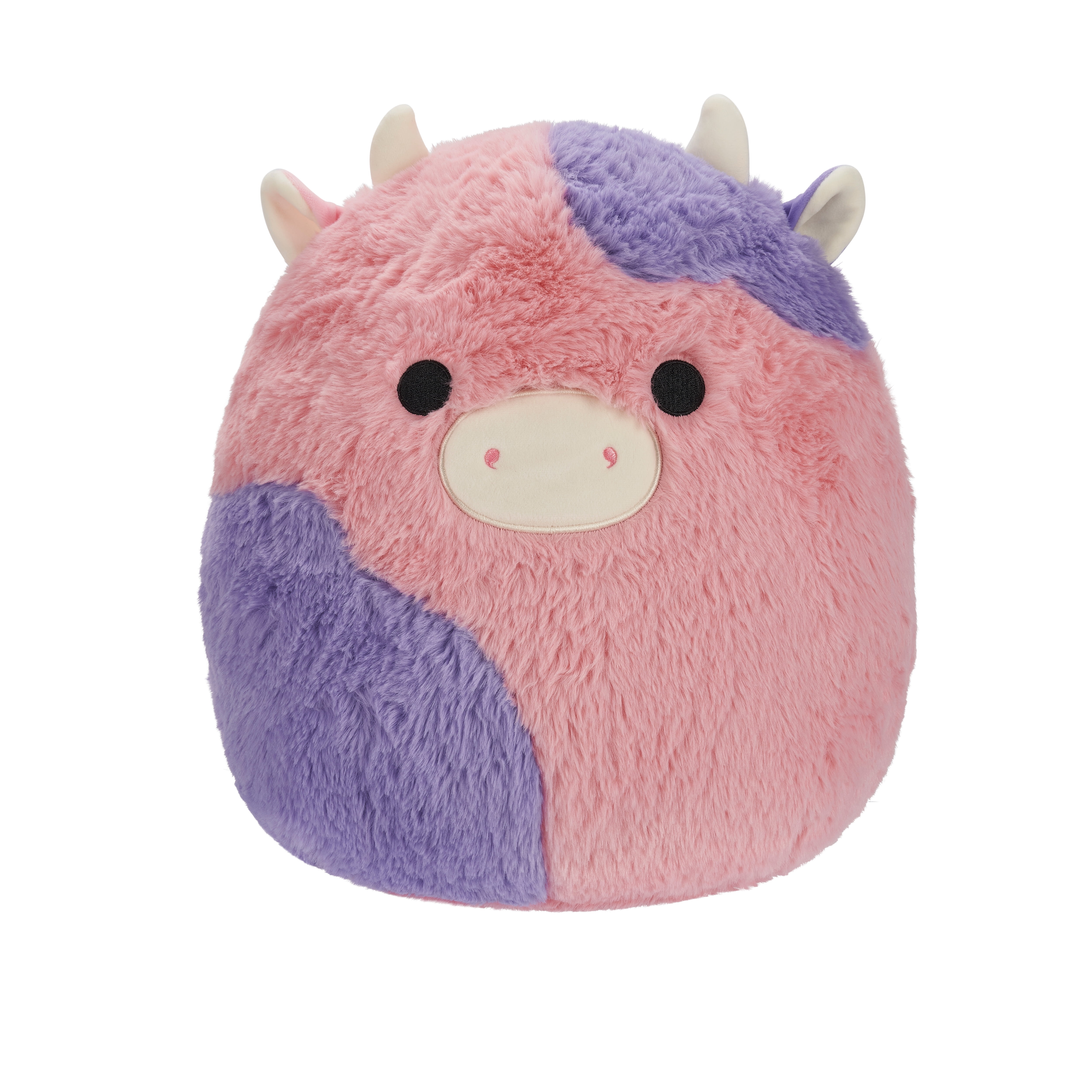 Squishmallows FuzzAMallows Original 12 inch Patty the Pink And Purple Cow - Child's Ultra Soft Plush Toy