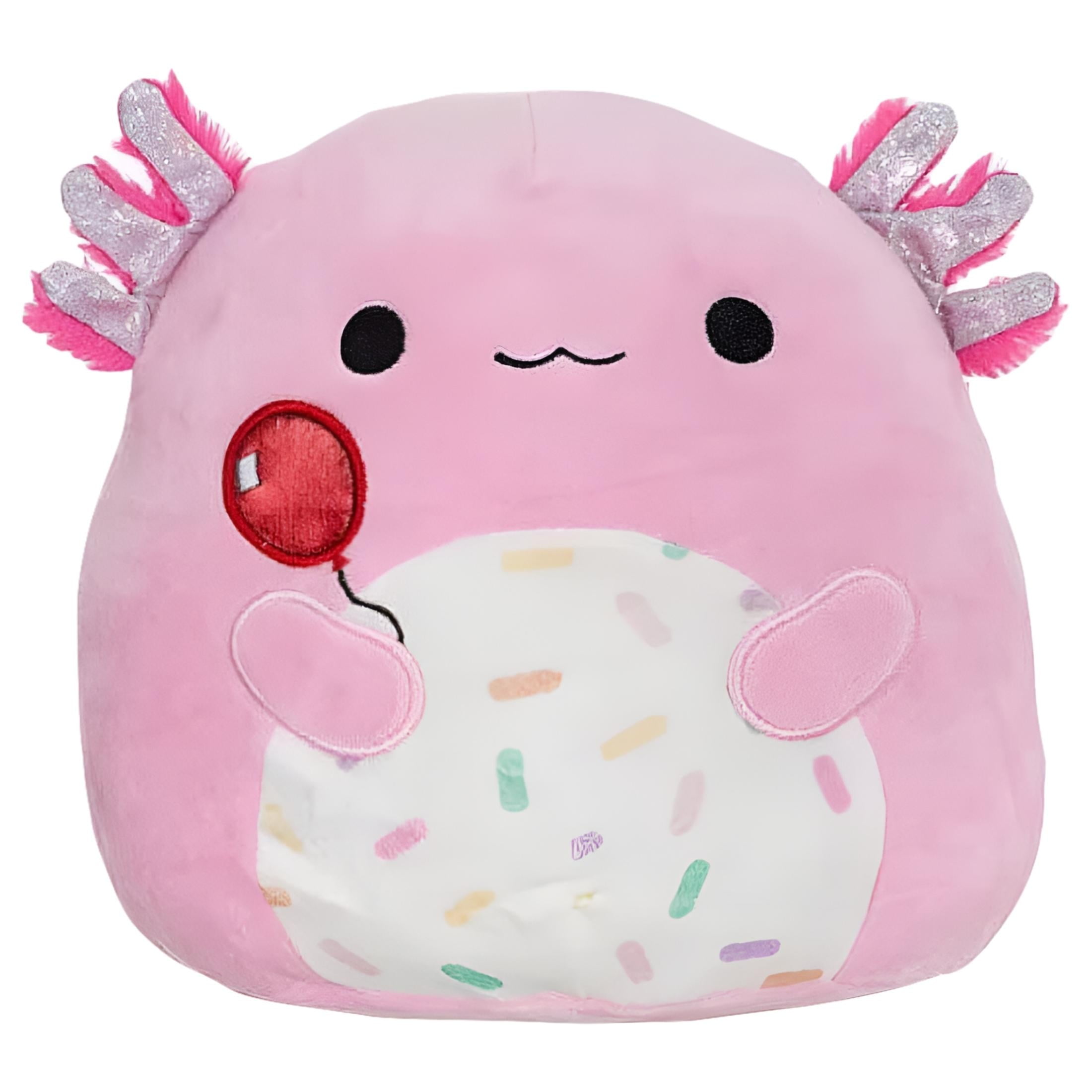 Squishmallows Official Kellytoy Plush 8 Inch Squishy Soft Plush Toy Animals (Archie Axolotl (with Balloon))