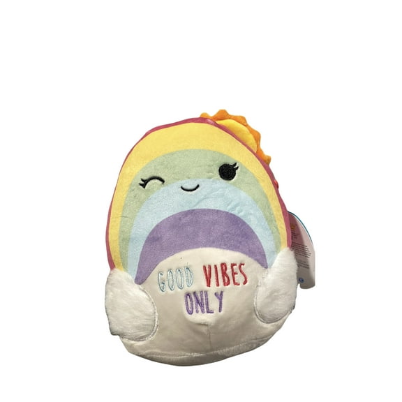 Squishmallows Official Kellytoy Plush 8 Inch Squishy Soft Plush Toy Animals (Sunshine The Rainbow Good Vibes)