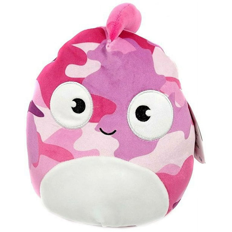 Squishmallows Official Kellytoy Plush 8 inch Bronte the Pink Camo Chameleon  - Ultrasoft Stuffed Animal Plush Toy 