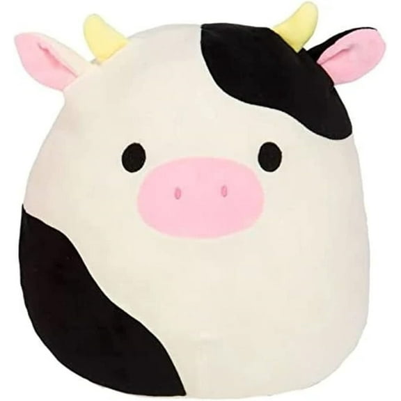 Squishmallows Official Kellytoy Plush Farm Squad Squishy Soft Toy Animals 8 Inch, Connor Cow