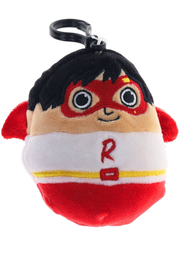 Ryan's World Squad Red Titan 3.5" Clip-On Bag Keychain Plush