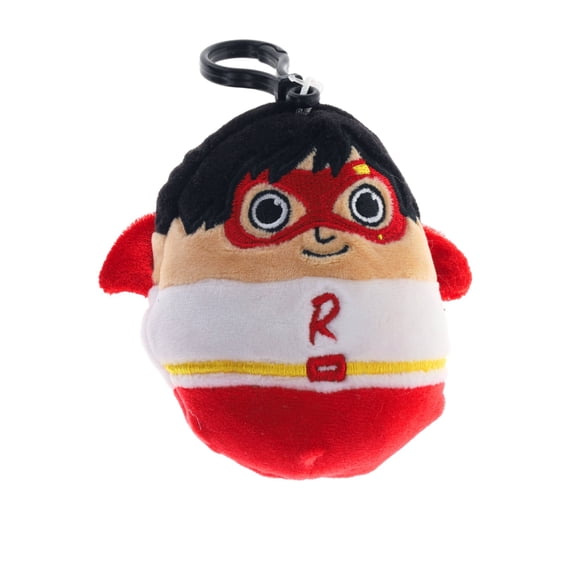 Squishmallows Ryan's World Squad Red Titan 3.5" Clip-On Bag Keychain Plush