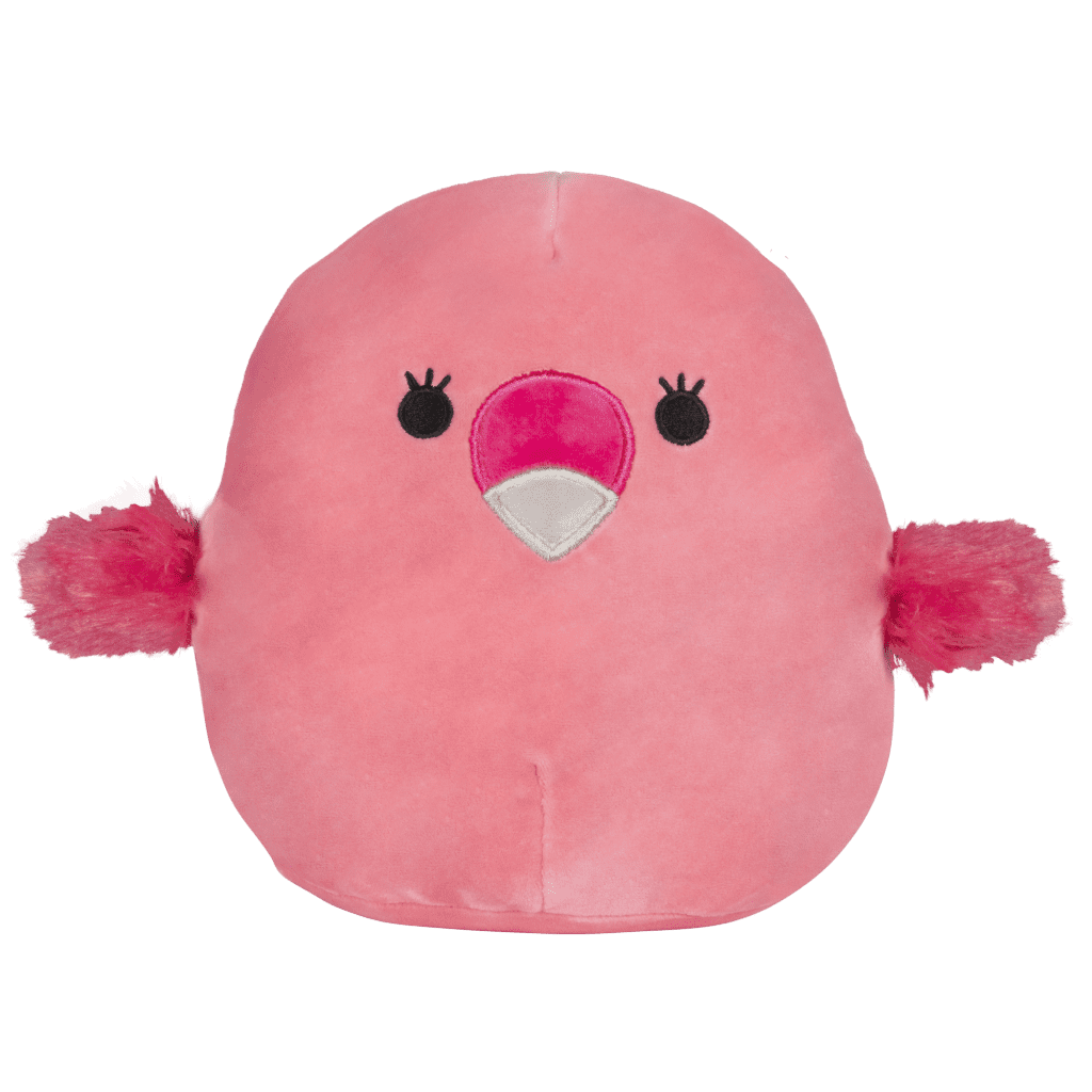 Squishmallows Cookie the flamingo 3.5 Clip on bag backpack Official  Kellytoy plush 