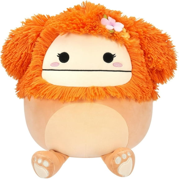 Squishmallows Official Kellytoys Plush 12 Inch Shasta the Orange Bigfoot with Flower Plush Stuffed Toy