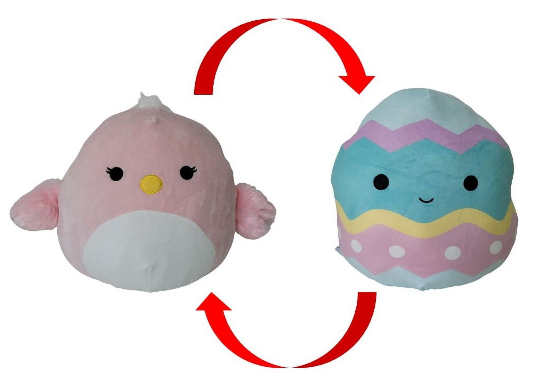 Squishmallows Official Kellytoys Plush 12 Inch Trina the Pink Chick and  Waylon the Easter Egg Flip A Mallow Ultimate Soft Animal Stuffed Toy 