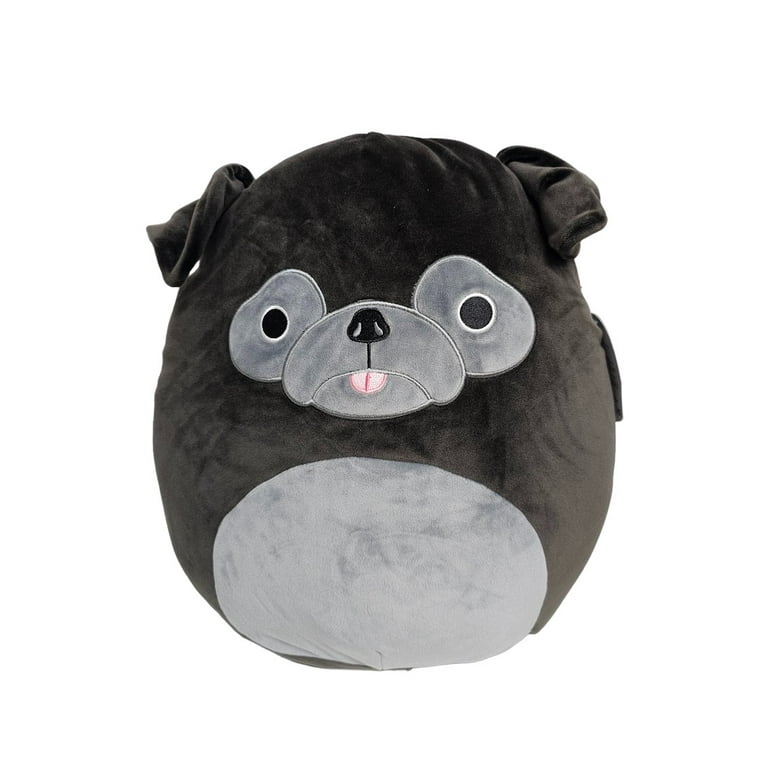 Stuffed black 2024 pug dog