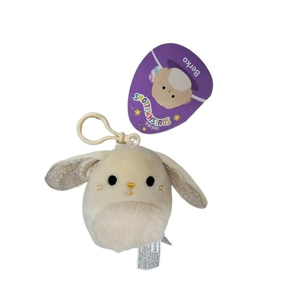 Squishmallows Official Kellytoys Plush 3.5 Inch Berko the Cream Bunny Stuffed Toy