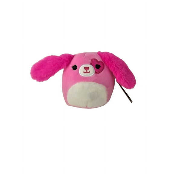 Squishmallows Official Kellytoys Plush 4.5 Inch Sager the Pink Dog Holding Heart Plush Stuffed Toy