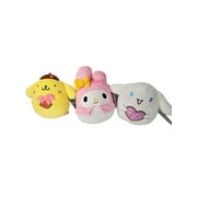 Squishmallows Official Kellytoys Plush 7.5 Inch Cinnamoroll, My Melody and Pompompurin Dog With Hearts Hello Kitty and Friends Sanrio Valentines Edition Bundle Plush Stuffed Toy