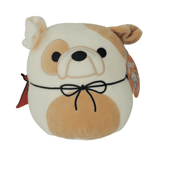 Squishmallows Official Kellytoys Plush 8 Inch Bronk the Bull Dog Vampire Halloween Edition Ultimate Soft Animal Stuffed Toy