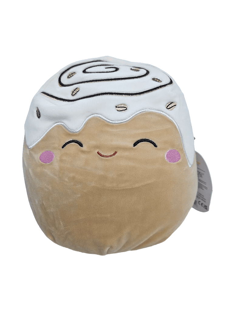Squishmallows Official Kellytoys Plush 8 Inch Chanel the Cinnamonroll Eyes  Closed Pink Cheeks New Version 2023 Ultimate Soft Plush Stuffed Toy