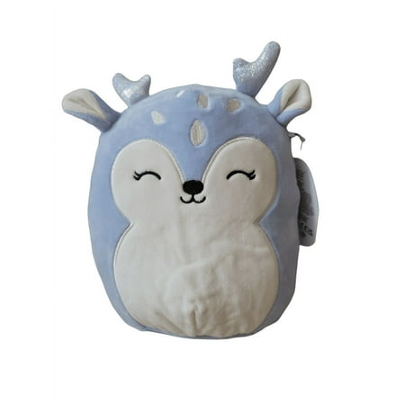 Squishmallows Official Kellytoys Plush 8 Inch Farryn the Blue Fawn Reigndeer Ultimate Soft Stuffed Toy