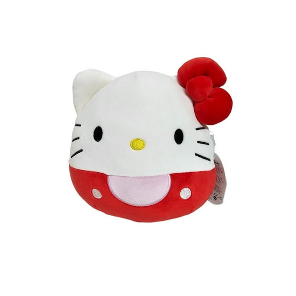 Squishmallows Official Kellytoys Plush 8 Inch Hello Kitty With Red Outfit and Bow Hello Kitty x Friends Sanrio Stuffed Toy