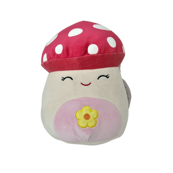 Squishmallows Official Kellytoys Plush 8 Inch Sakina the Mushroom Flower Belly Hot Topic Exclusive Ultimate Soft Plush Stuffed Toy