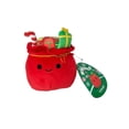 thumbnail image 1 of Squishmallows Official Kellytoys Plush Inch 4.5 Inch Lowell the Red Christmas Bag With Gifts, 1 of 6