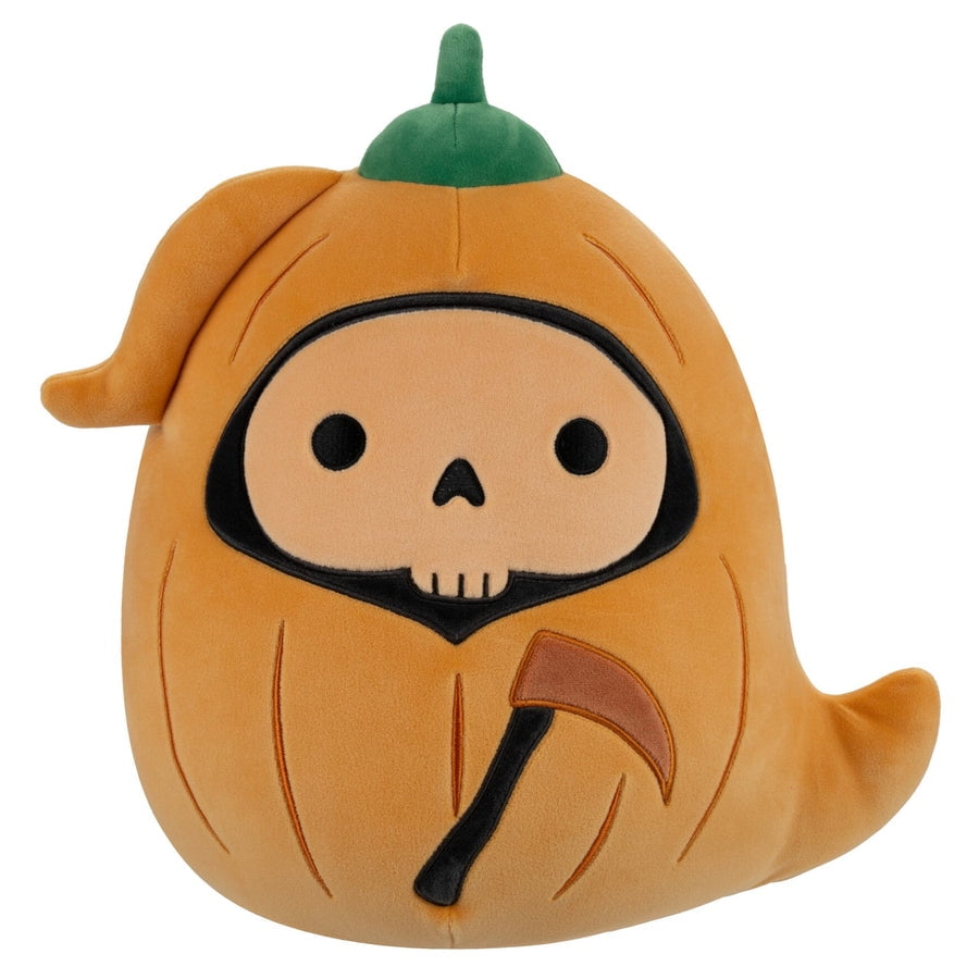 Squishmallows Official Otto the Pumpkin Grim Reaper Select Series