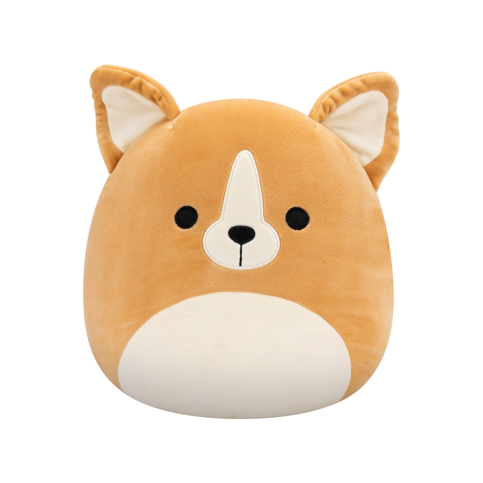 Squishmallows Official Plush 10 inch Chauncy the Brown Chihuahua - Childs Ultra Soft Stuffed Toy
