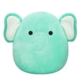 thumbnail image 1 of Squishmallows Official Plush 10 inch Diego the Aqua Elephant Childs Ultra Soft Stuffed Toy, 1 of 5