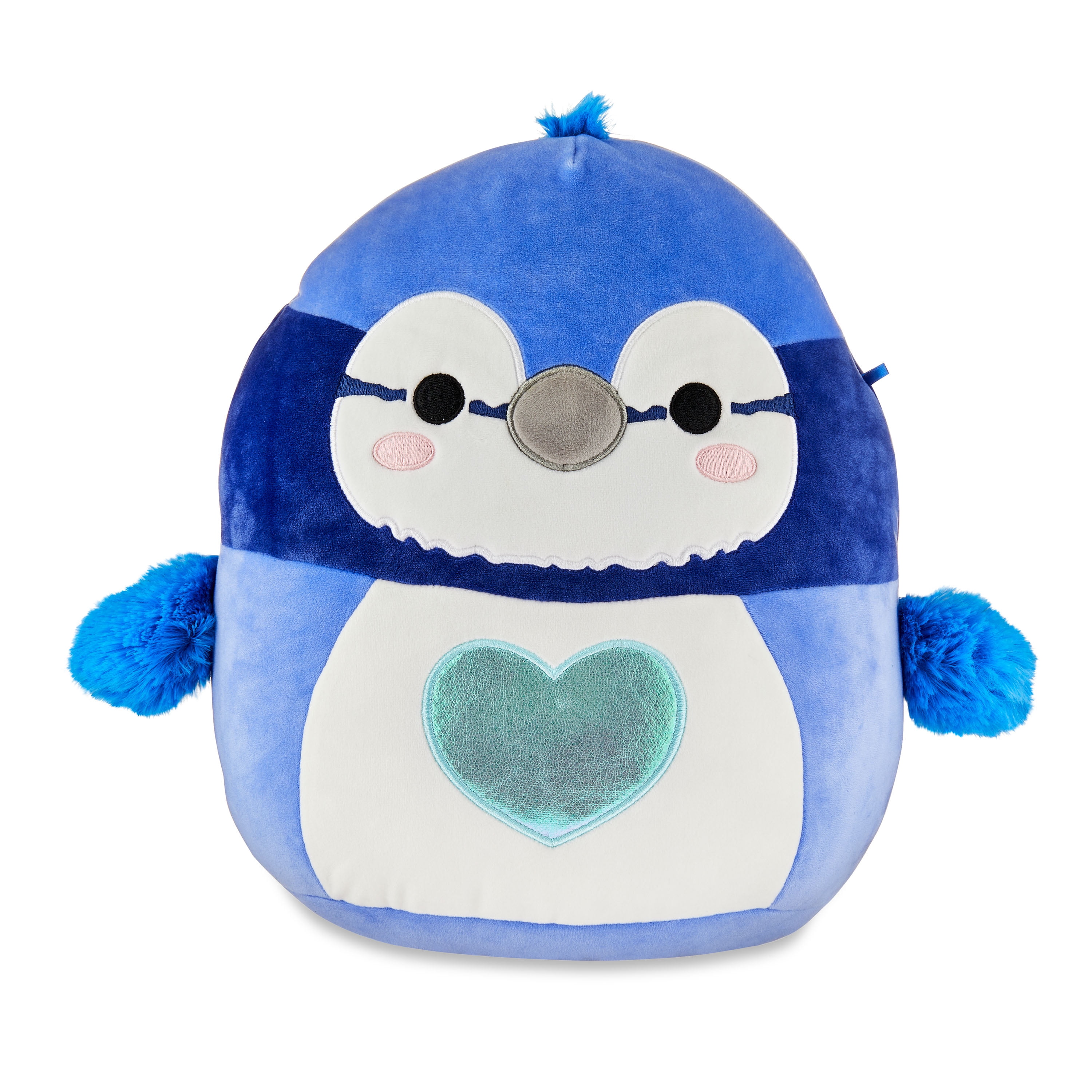 Squishmallows Official Plush 12 inch Blue J With Heart - Child's Ultra ...