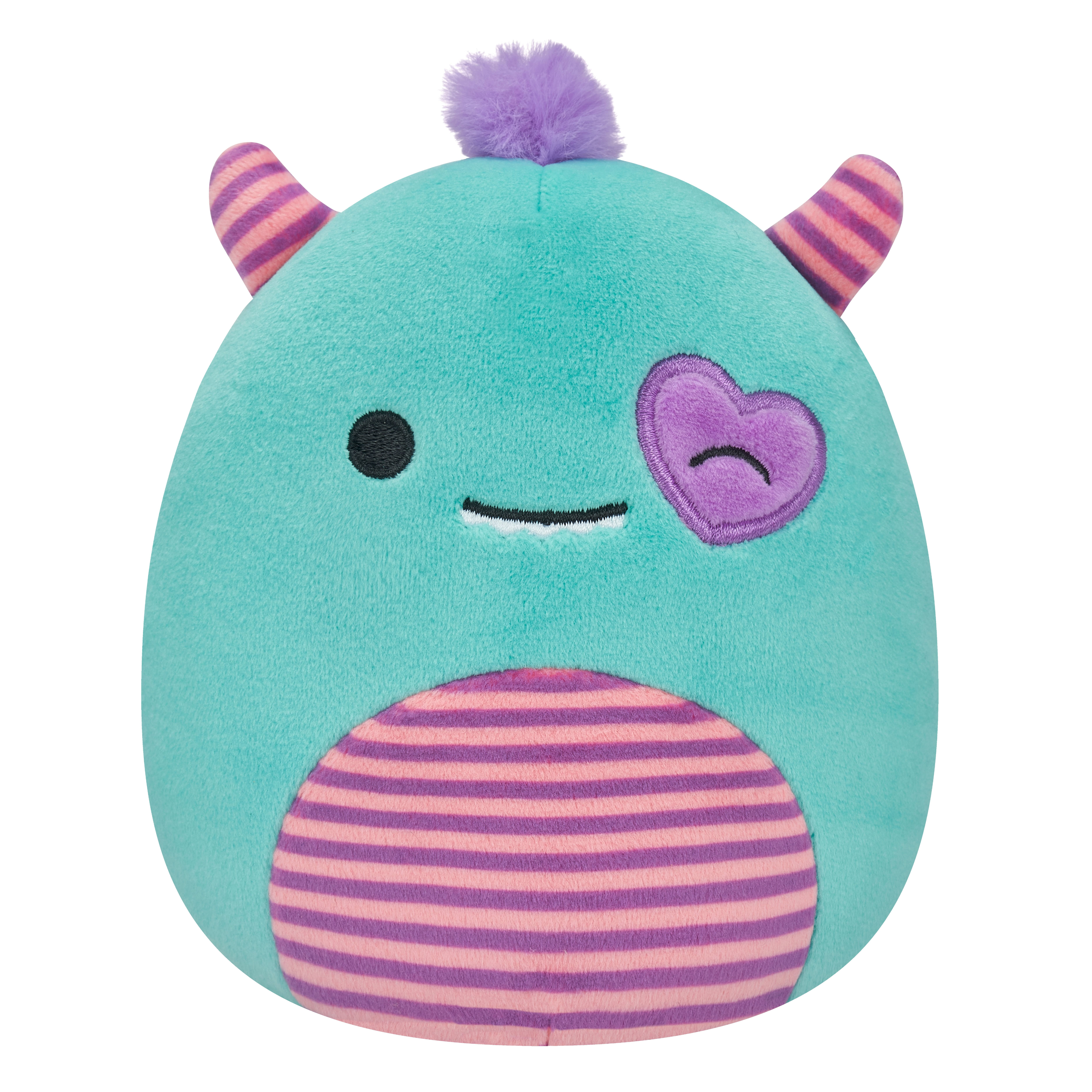 Squishmallows Official Plush 5 inch Valentines Blue Monster - Childs Ultra Soft Stuffed Plush Toy