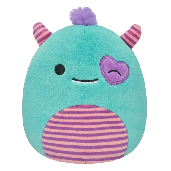 Squishmallows Official Plush 5 inch Valentines Blue Monster - Childs Ultra Soft Stuffed Plush Toy