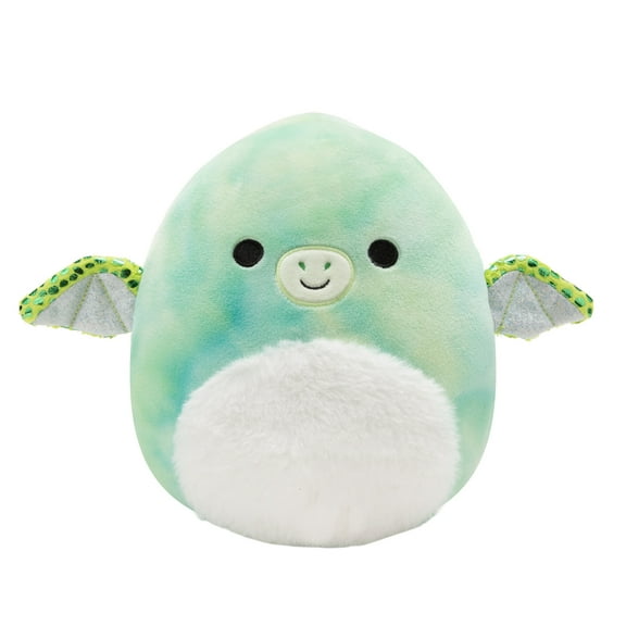 Squishmallows Official Plush 7.5 inch Fletcher the Green Tie-Dye Pterodactyl - Child's Ultra Soft Stuffed Toy