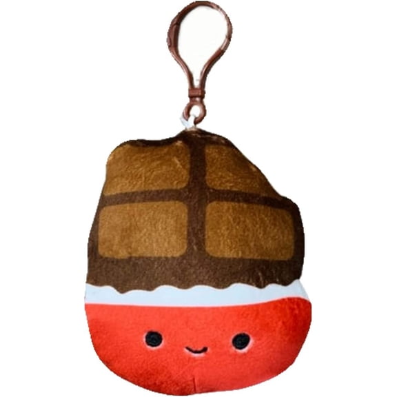 Squishmallows Oficial Kellytoy Food Plush Toys Soft Plush Animal (3.5 Inch Clip, Paulton Chocolate Bar)