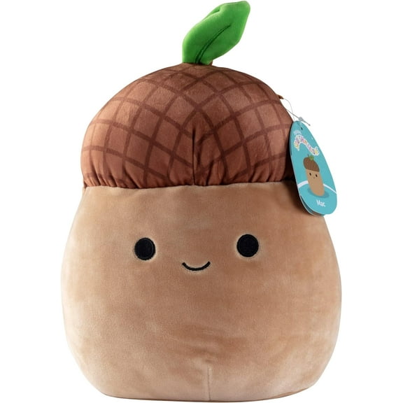 Squishmallows Original 10-Inch Mac The Acorn - Official Jazwares Plush - Collectible Soft & Squishy Stuffed Animal Toy - Gift for Kids, Girls & Boys