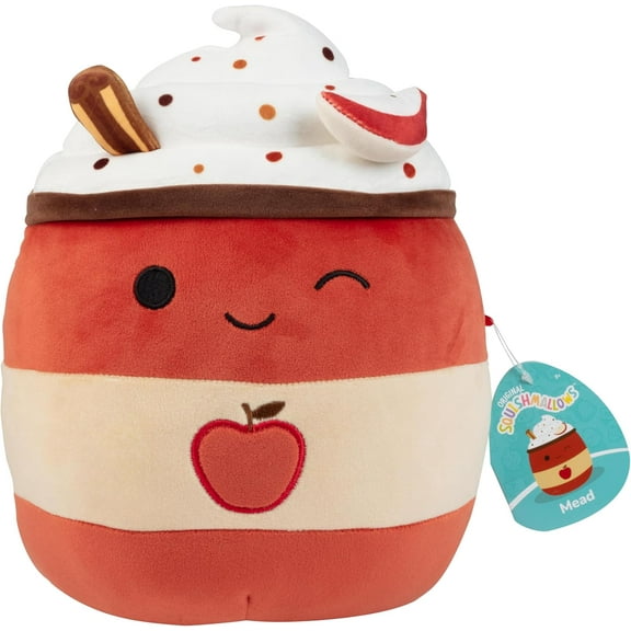 Squishmallows Original 10-Inch Mead The Apple Cider - Official Jazwares Plush - Collectible Soft & Squishy Stuffed Animal Toy - Easter Basket Stuffer Gift for Kids, Girls & Boys