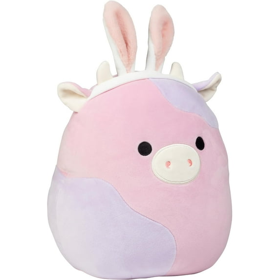 Squishmallows Original 10-Inch Patty The Cow - Official Jazwares Plush - Collectible Soft & Squishy Cow Stuffed Animal Toy - Add to Your Squad - Gift for Kids, Girls & Boys