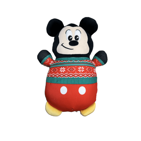 Squishmallows 10" Mickey Mouse HugMees with Christmas Plush Sweater Stuffed Pal