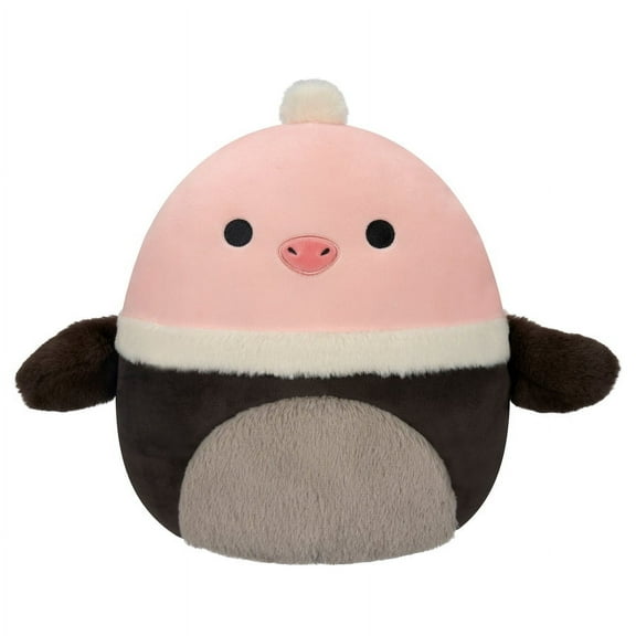 Squishmallows Original 12-Inch Agnes Rose Charcoal Ostrich - Official Jazwares Plush