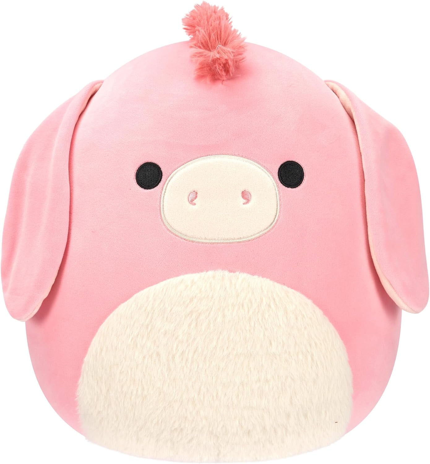 Pink Denkat Squishmallows Original 12-Inch Maudie Pink Donkey with White Fuzzy ...
