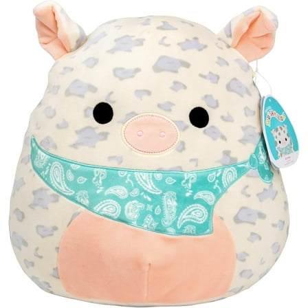 Squishmallows Original 12-Inch Rosie The Pig - Official Jazwares Plush - Collectible Soft & Squishy Pig Stuffed Animal Toy - Add to Your Squad - Gift for Kids, Girls & Boys