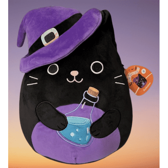 Squishmallows Original 12 inch Autumn the Cat w/Potion - Child's Ultra Soft Plush Toy - Halloween 2025