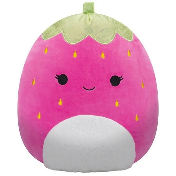 Squishmallows Original 14-Inch Mimi Strawberry with Fuzzy White Belly