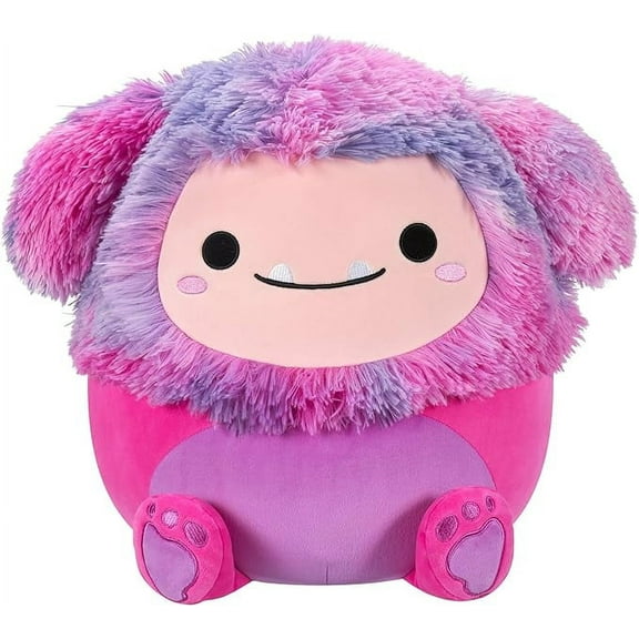 Squishmallows Original 14-Inch Woxie Magenta Bigfoot with Tie-Dye Mane - Official Jazwares Large Plush