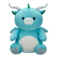 thumbnail image 1 of Squishmallows Original 14 inch Avril the Teal Dragon Squeezemallows – Child's Ultra Soft Plush Toy, 1 of 7