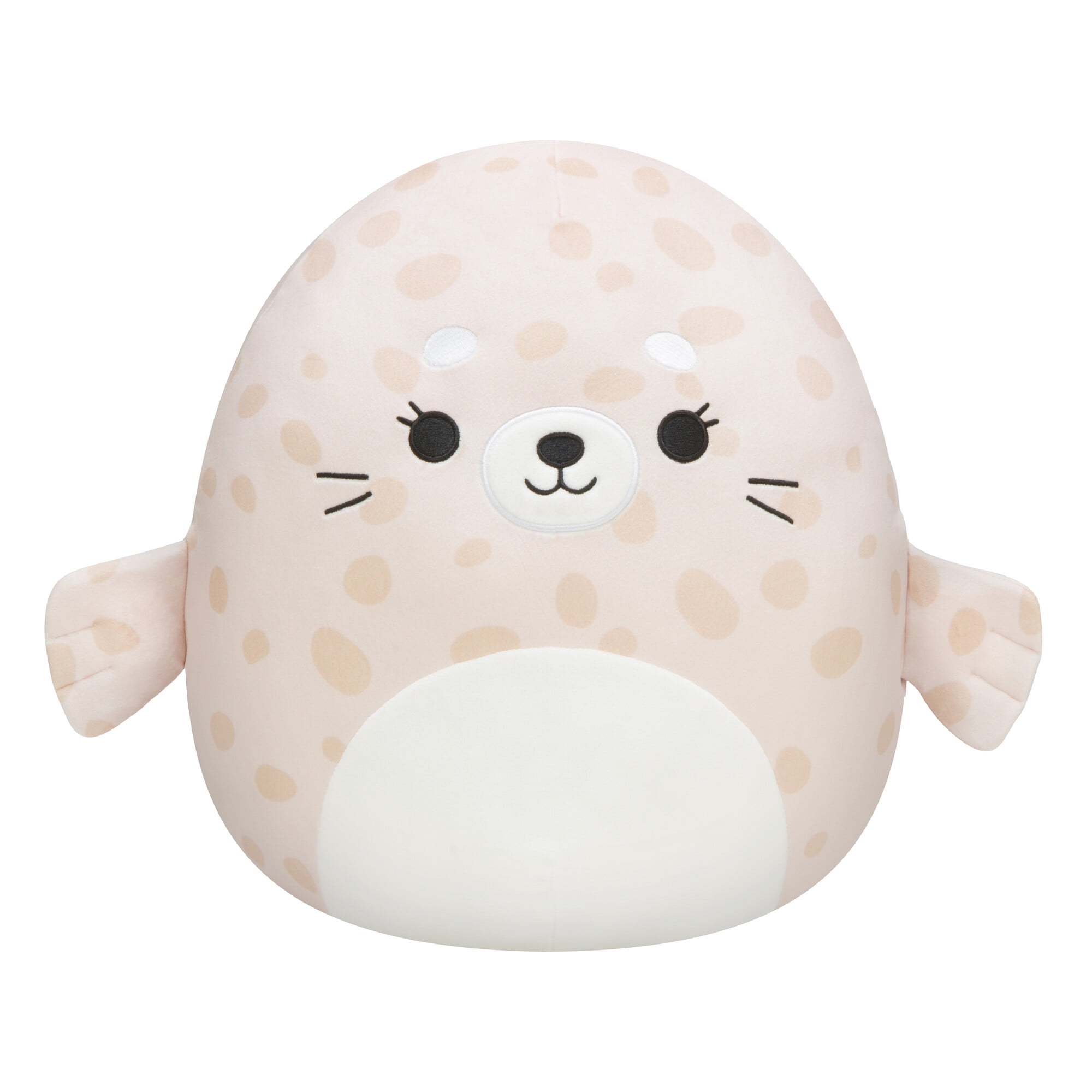 Squishmallows Original 14 inch Lilou the Beige Spotted Seal - Child's Ultra Soft Plush Toy