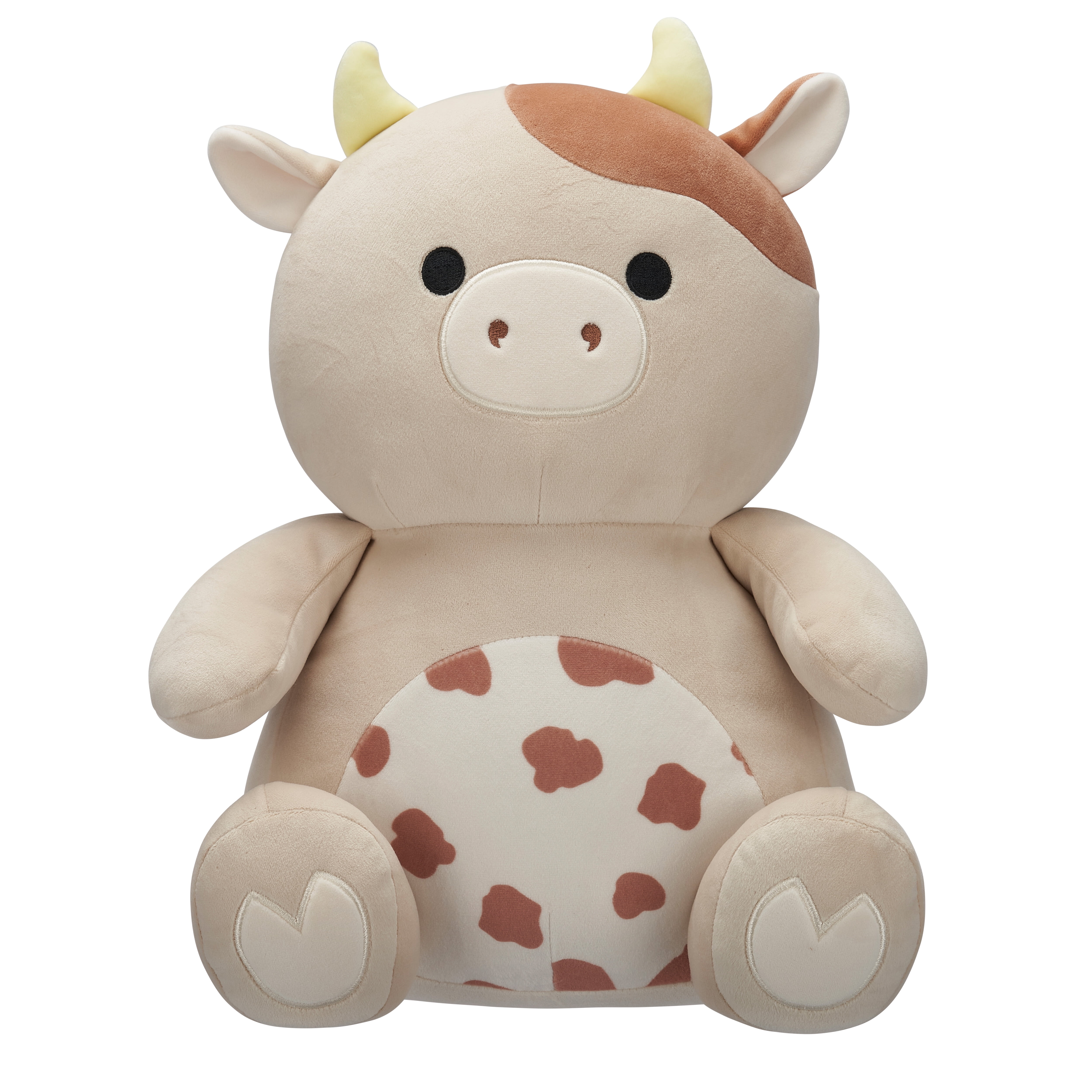 Squishmallows Original 14 inch Nightingale the Spotted Brown Cow Squeezemallows – Child's Ultra Soft Plush Toy