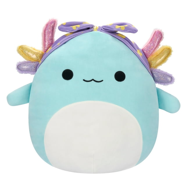 Squishmallows 16” Irina the Teal Axolotl with Rainbow Gills - Ultra Soft Easter Plush