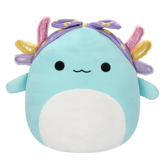 Squishmallows 16” Irina the Teal Axolotl with Rainbow Gills - Ultra Soft Easter Plush