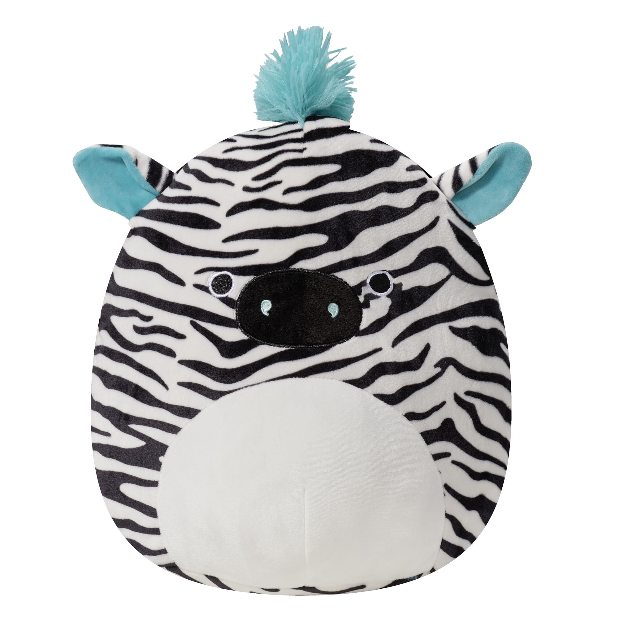 Squishmallows Original 16 inch Zeke the Zebra with Blue Mane Child's