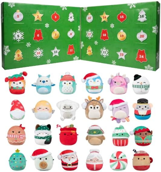 Squishmallows Original 24-Day Micromallows Holiday Advent Calendar ...