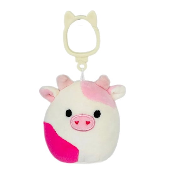 Squishmallows Original 3.5 Inch Clip Caedyn The Pink Cow With Hearts Valentines Day 2026