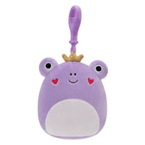 Squishmallows Original 3.5 inch Francine the Purple Frog With Heart Cheeks - Child's Ultra Soft Stuffed Plush Clip-on