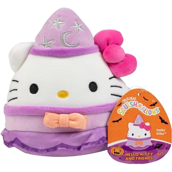 Squishmallows Original 5" Hello Kitty Plush Official Jazwares Hello Kitty & Friends Stuffed Animal Ultra Soft Mini Kawaii Toy Cute Collectible Squishy Plushie Gift for Kids, Girls, Boys & Sanrio Fans