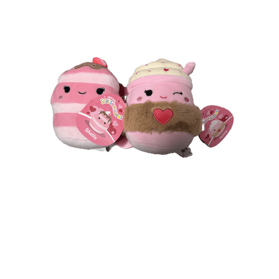 Squishmallows Original 5 Inch Shelly and Jenny - Strawberry Pancake and Pink Latte Valentine 2026